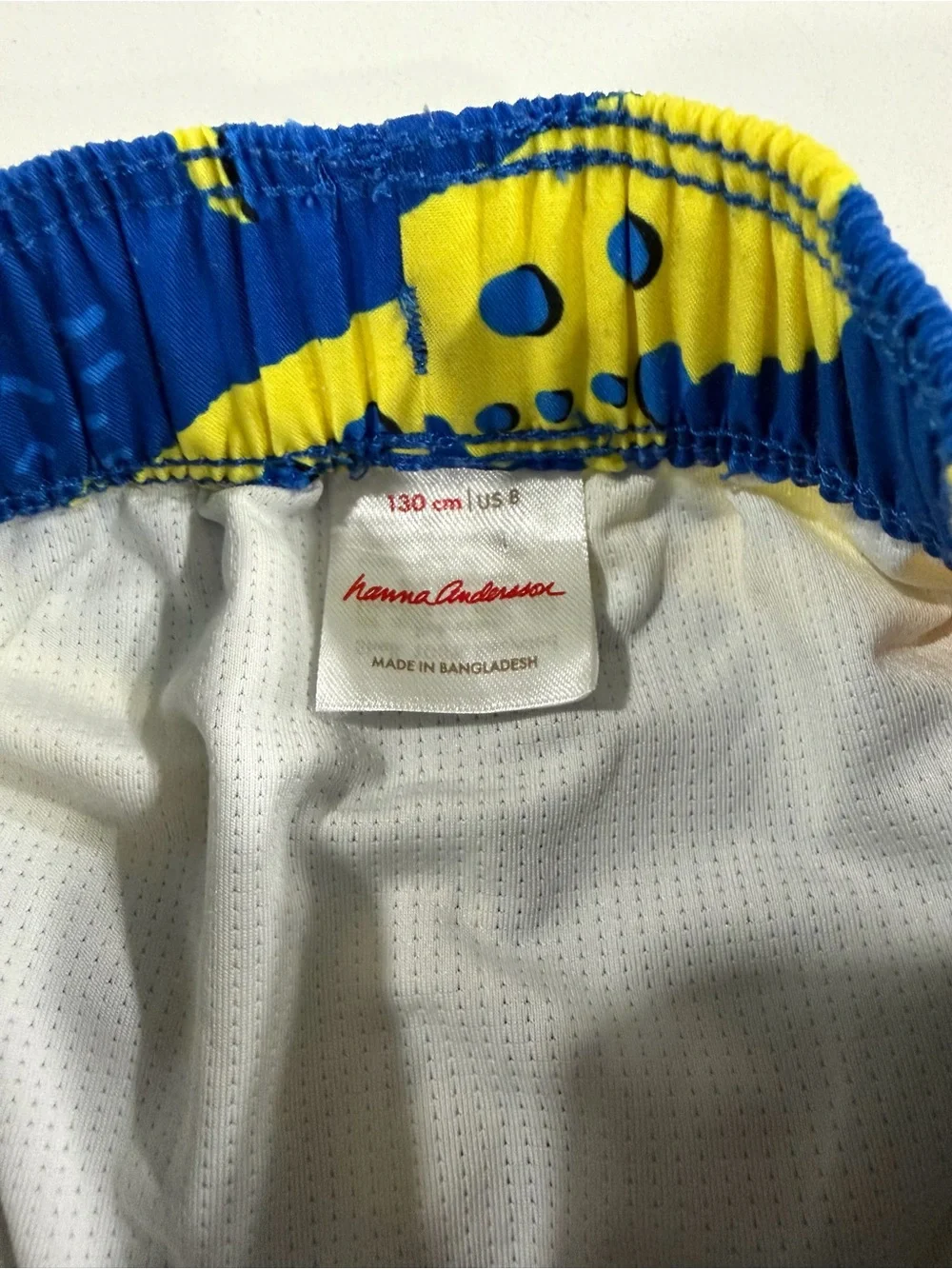 Hanna Andersson Boys Yellow Submarine & Octopus Rash Guard Swim Trunks Set Sz 8